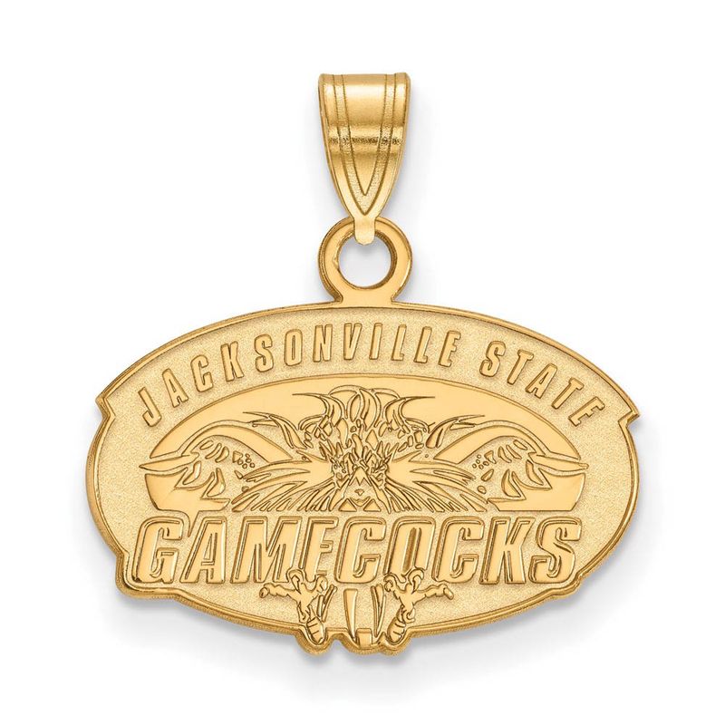 10k Yellow Gold Jacksonville State Small Pendant